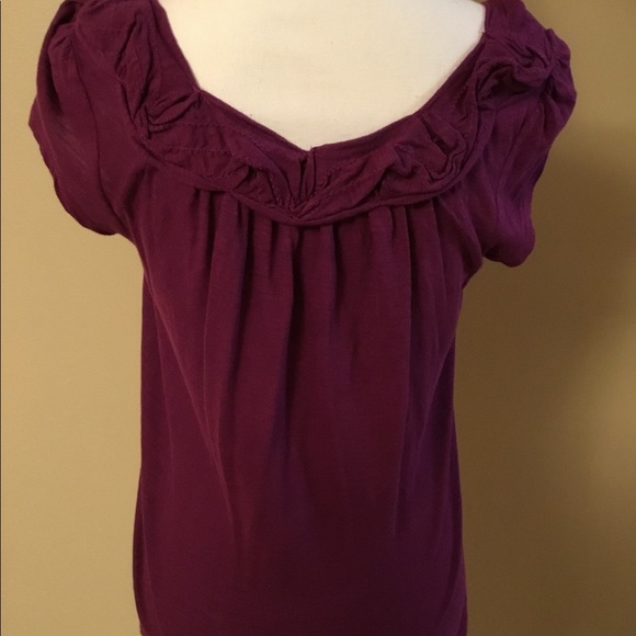 Anthropologie Purple Top - Picture 2 of 4